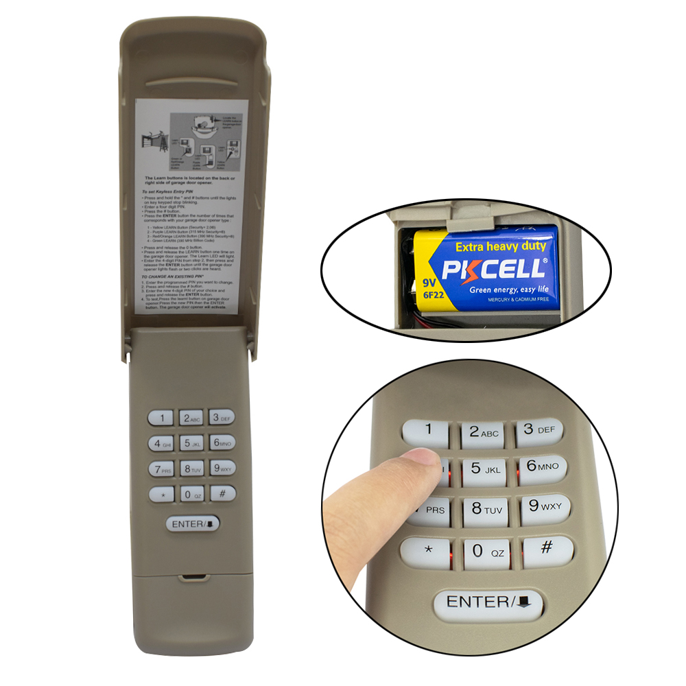 Heavy Equipment Garage - 877MAX Wireless Keypad for 376LM 377LM