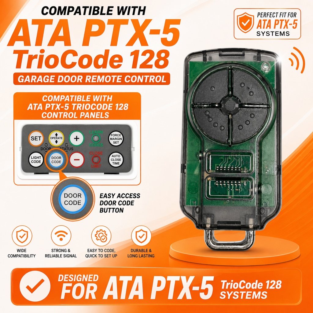 Heavy Equipment Garage - For ATA PTX5V2 Garage Door Remote