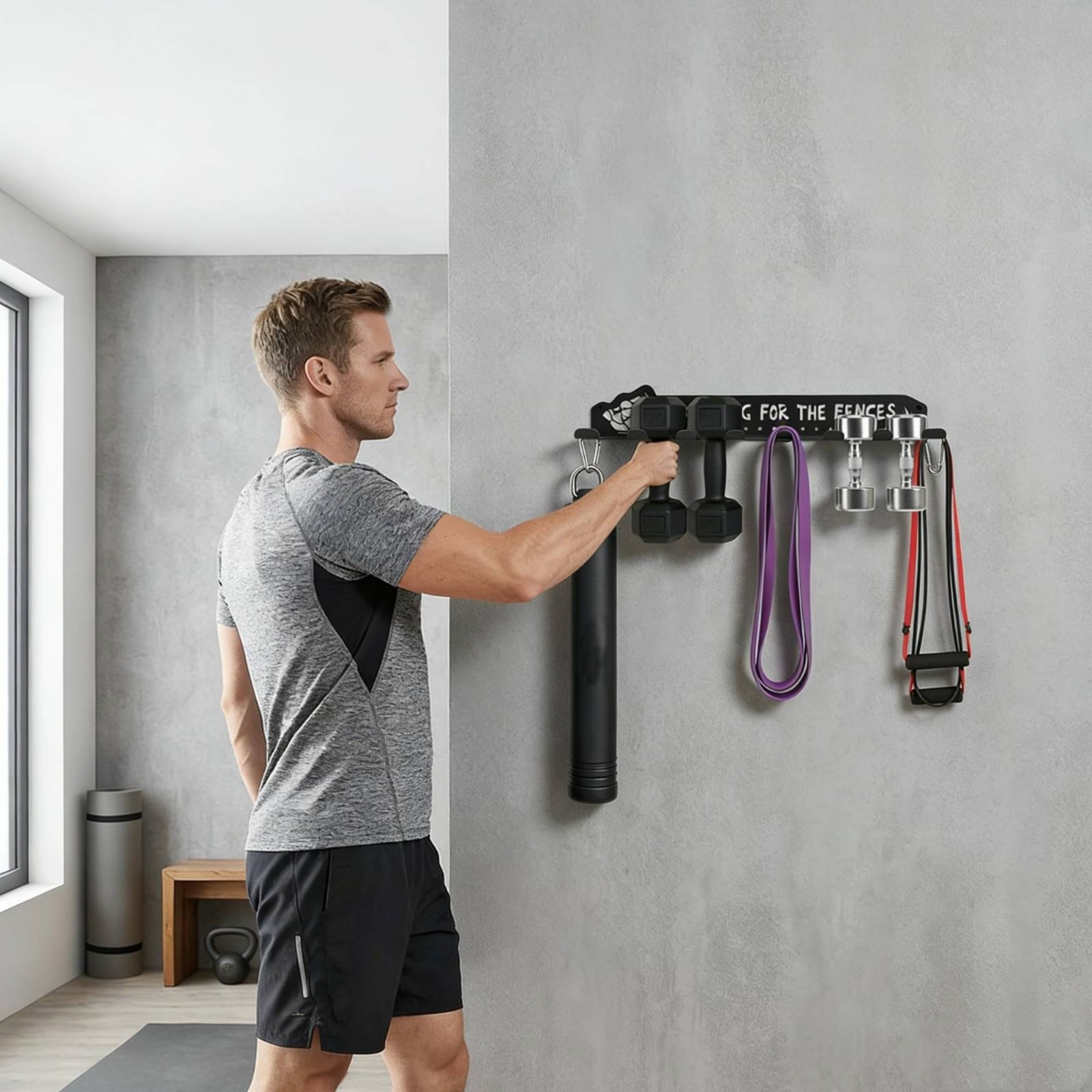 8 Hook Sports Equipment Rack H - Heavy Equipment Garage 评论和价格