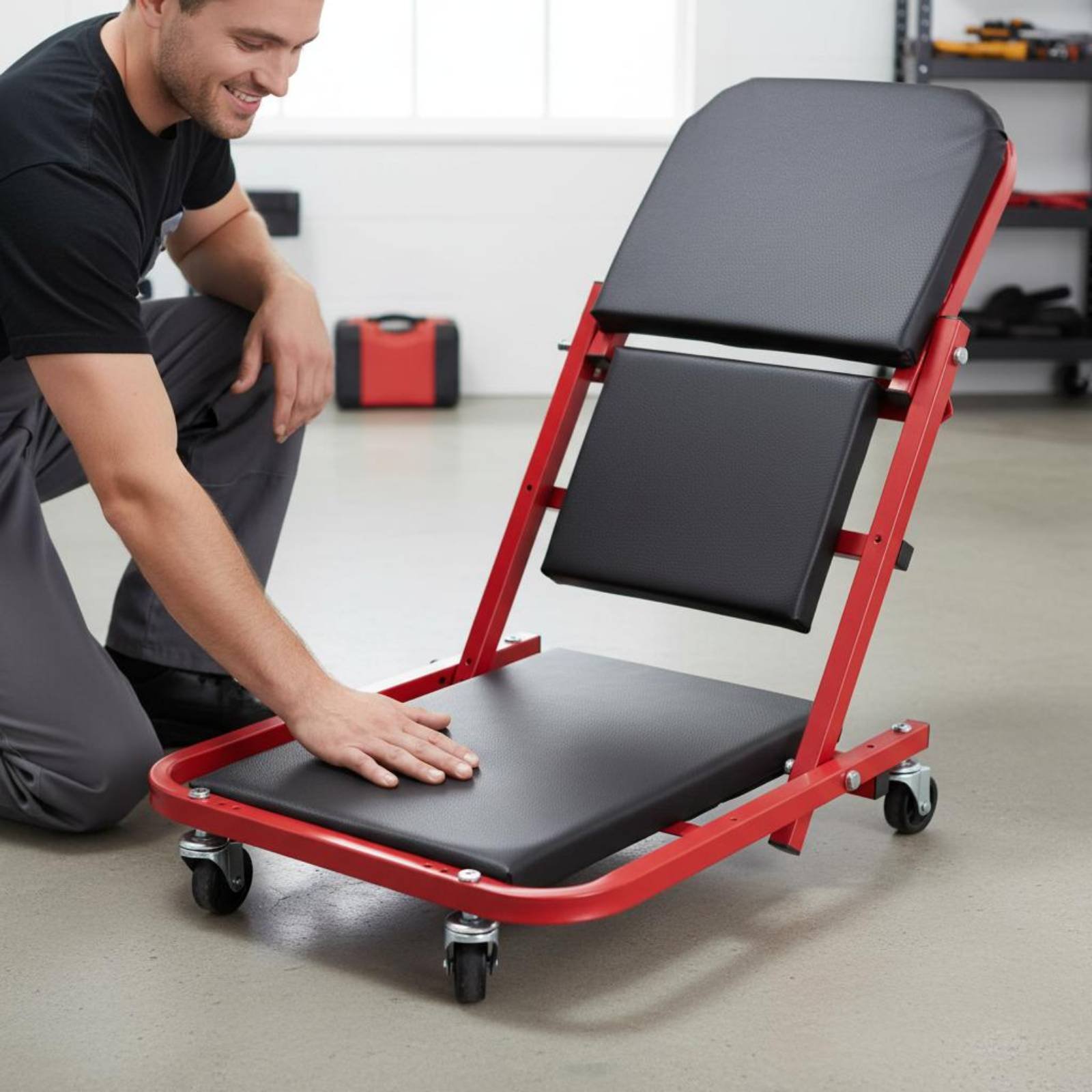 Folding Creeper Seat Foldable  - Heavy Equipment Garage 评论和价格